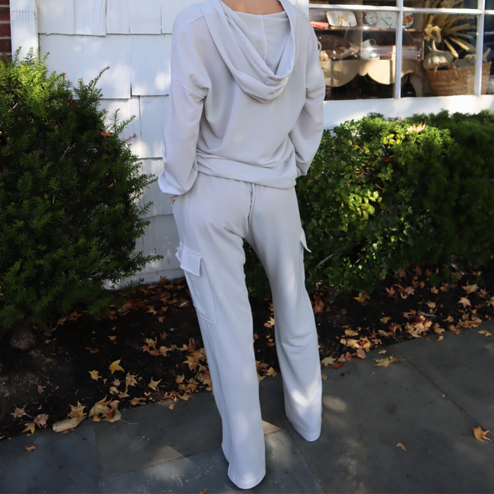 Vera Cargo Pant in Grey - Madison's Niche