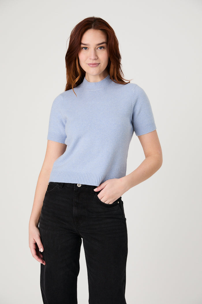 Vhari Knit Mock Neck Top - Madison's Niche