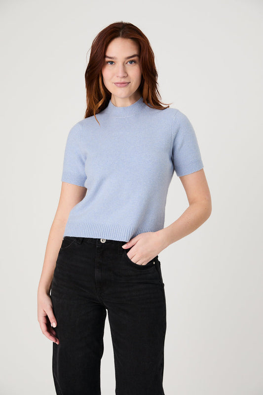Vhari Knit Mock Neck Top - Madison's Niche