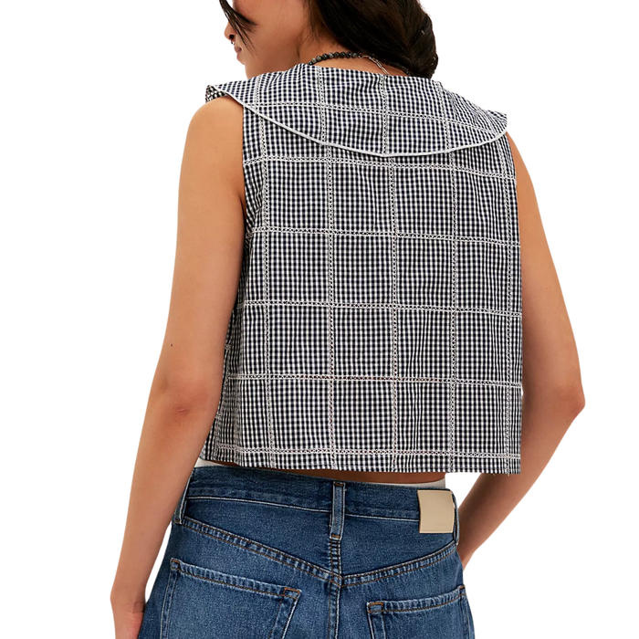Waiting For Me Top in Navy - Madison's Niche