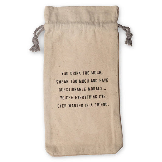 Wanted In A Friend Wine Bag - Madison's Niche