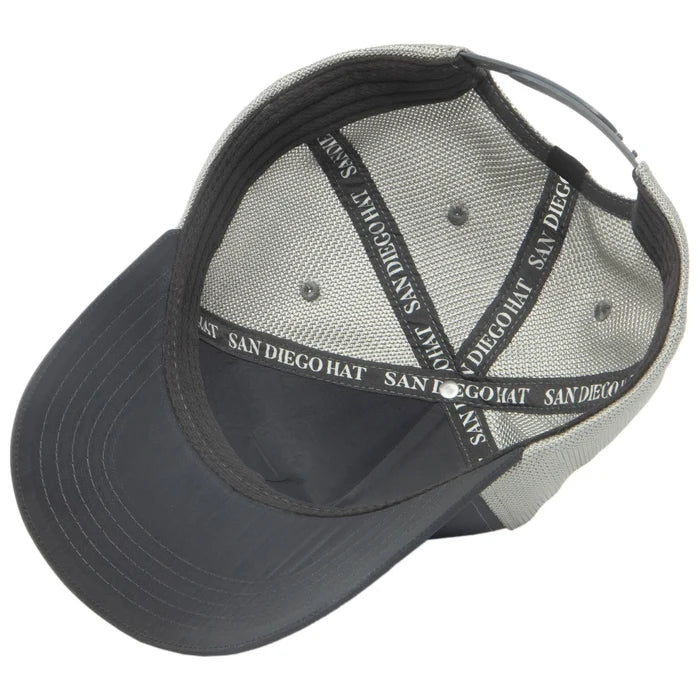 Water Performance Americana Fishing Trucker Hat in Charcoal - Madison's Niche