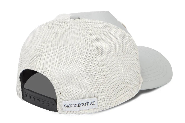 Water Performance Americana Fishing Trucker Hat in Gray - Madison's Niche
