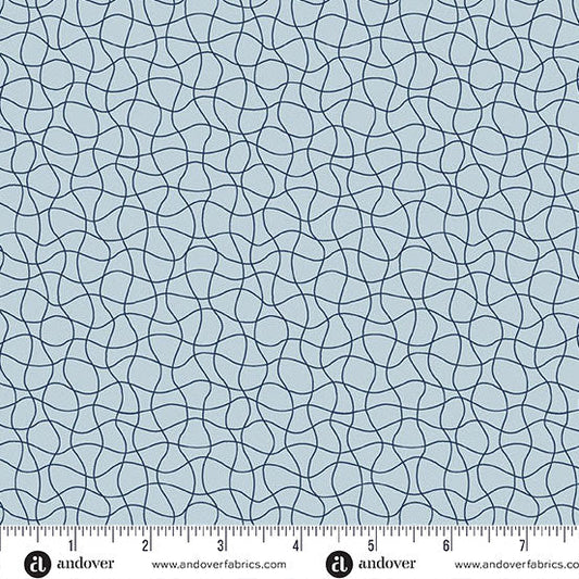Wedgewood Drift Net Coastal Walk 108" Cotton Wideback Fabric per yard