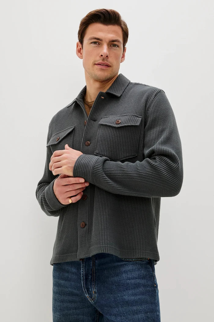 Wells Overshirt in Ink - Madison's Niche