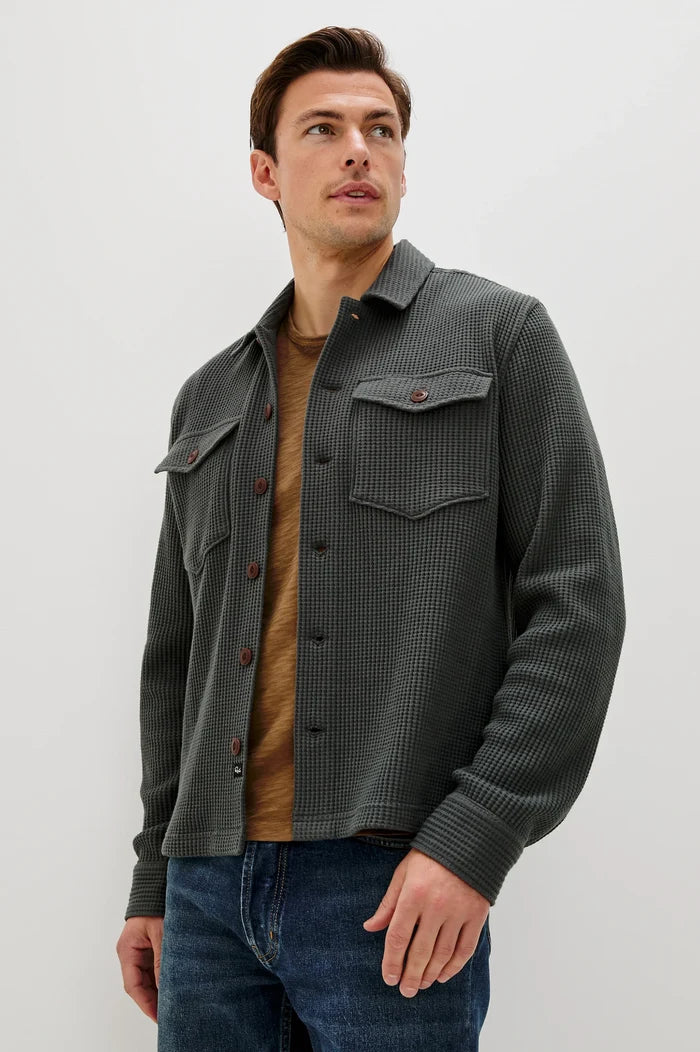 Wells Overshirt in Ink - Madison's Niche