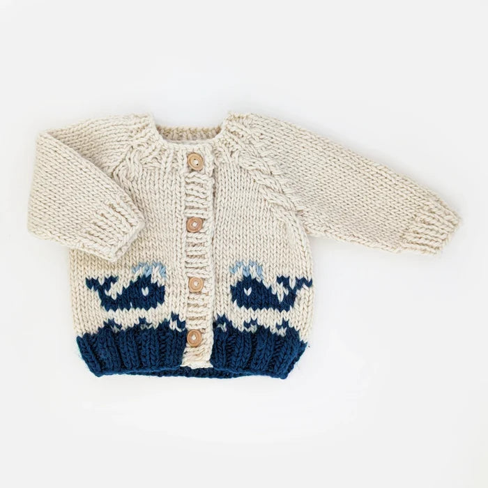 Whale Cardigan Sweater - Madison's Niche