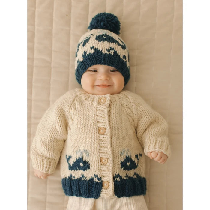 Whale Cardigan Sweater - Madison's Niche