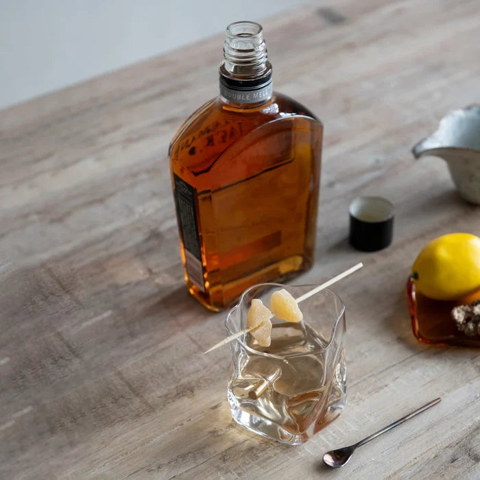 Whiskey Glass with Gold Bullet - Madison's Niche
