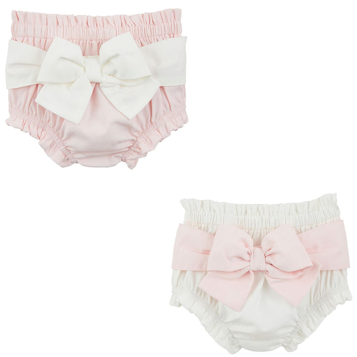 White Bow Diaper Cover - Madison's Niche