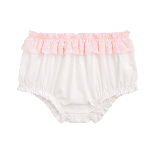 White Eyelet Flounce Bloomers - Madison's Niche