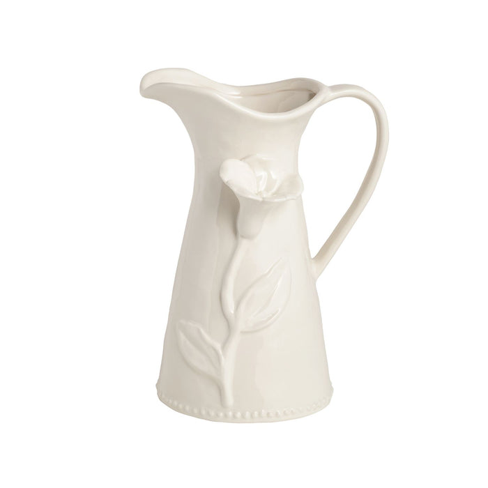 White Flower Pitcher - Madison's Niche