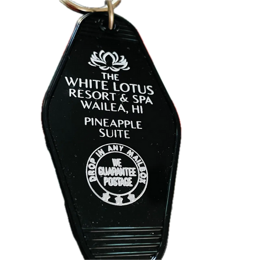 White Lotus Motel Key Fob - Madison's Niche