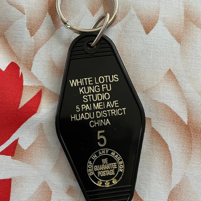 White Lotus Motel Key Fob - Madison's Niche