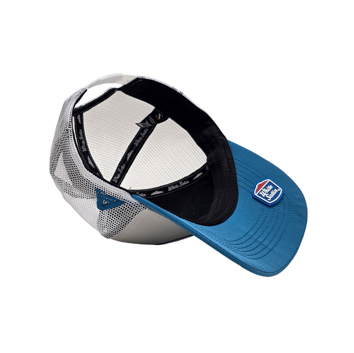 White Satin Trucker Hat