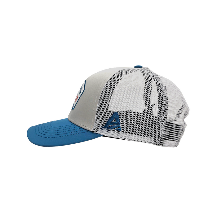 White Satin Trucker Hat