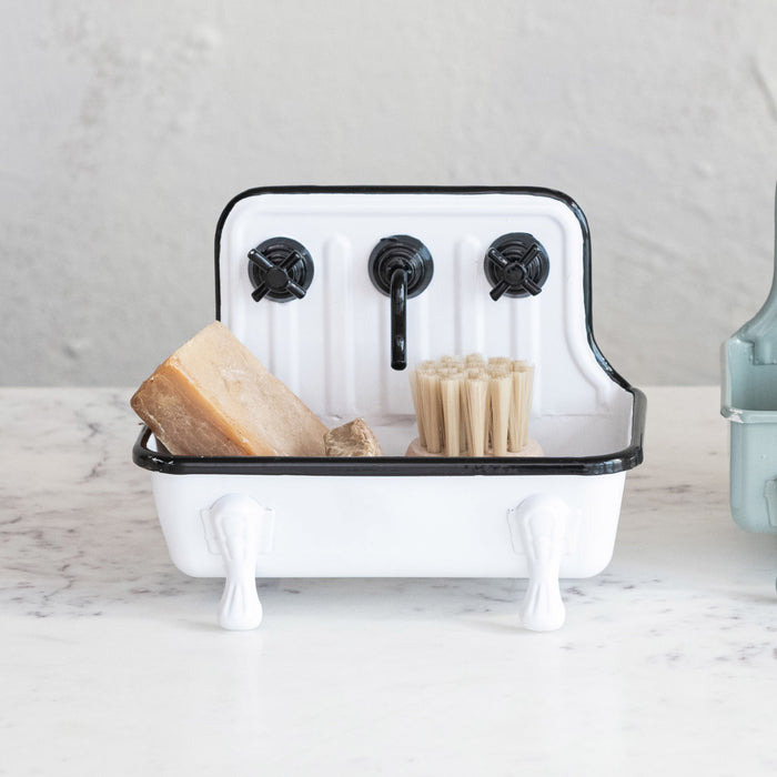 White Sink Soap Dish - Madison's Niche