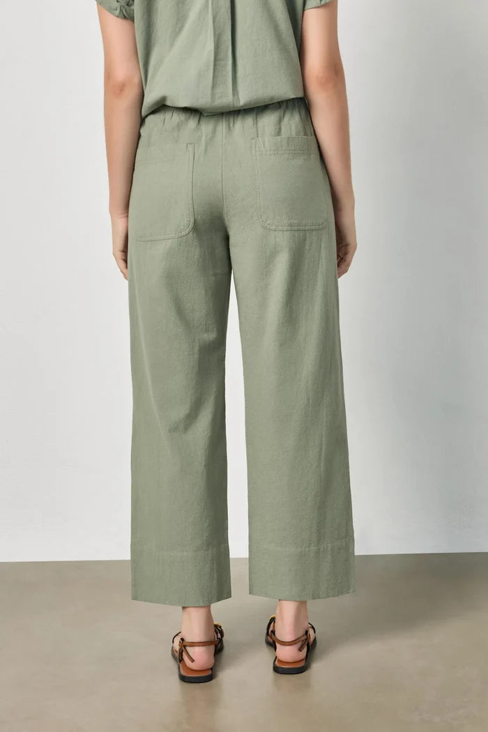 Wide Leg Summer Pant in Sage - Madison's Niche