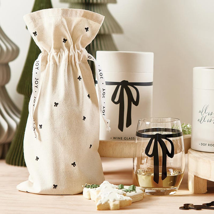 Wine Bag - Bow - Madison's Niche