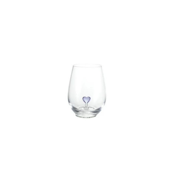 Wine Glass with Heart Center - Madison's Niche