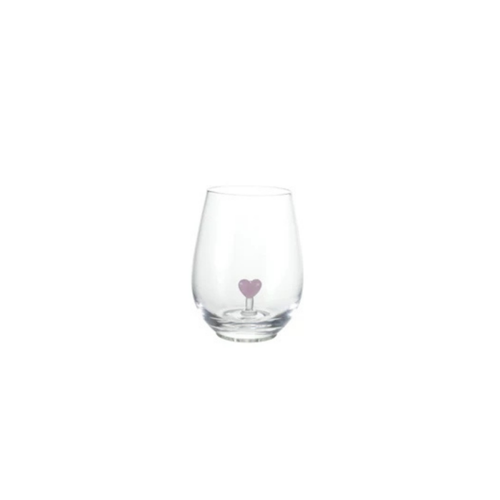 Wine Glass with Heart Center - Madison's Niche