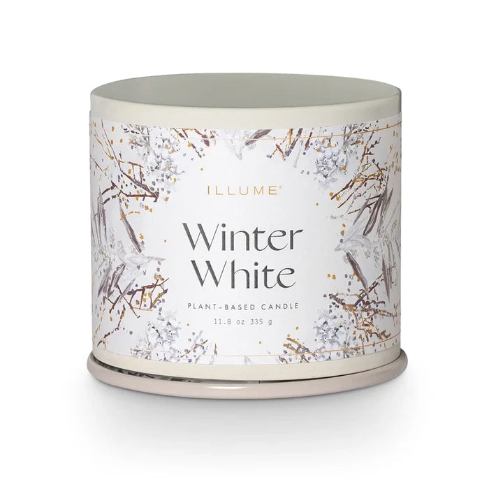Winter White Vanity Tin Candle - Madison's Niche