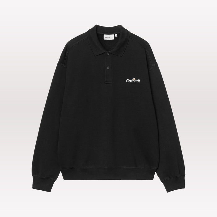 WIP Label Polo Sweat - Black