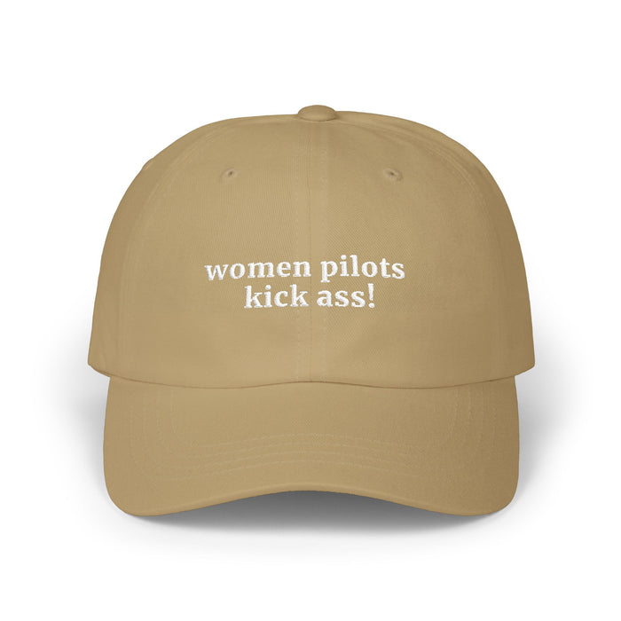 Women Pilots Kick Ass! Dad Hat
