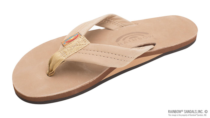 Women's Single Layer Arch Support Premier Leather with 1" Strap