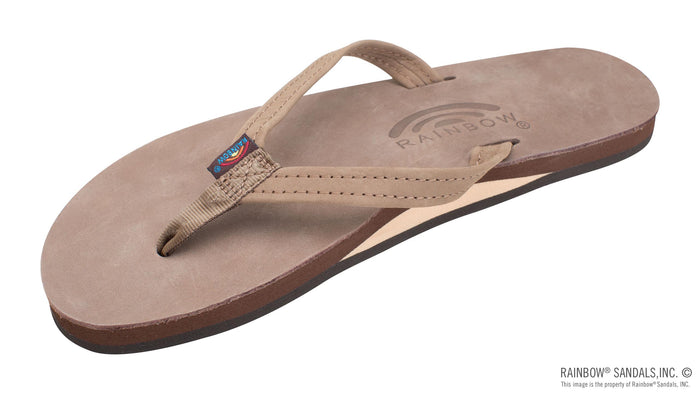 Women's Single Layer Premier Leather with Arch Support and a 1/2" Narrow Strap