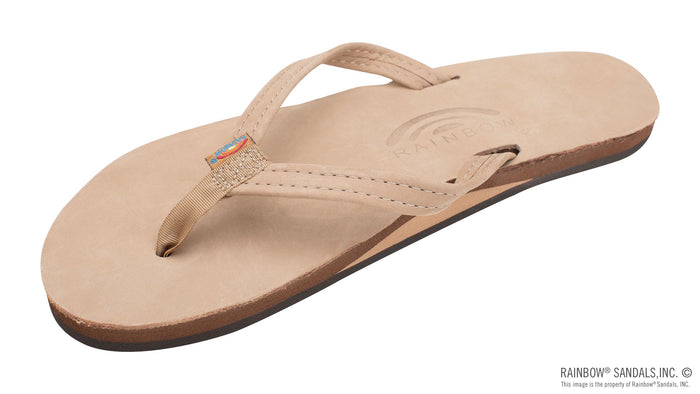 Women's Single Layer Premier Leather with Arch Support and a 1/2" Narrow Strap