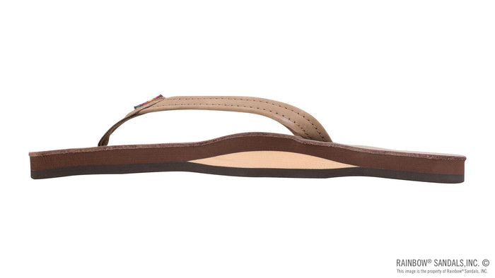 Women's Single Layer Premier Leather with Arch Support and a 1/2" Narrow Strap