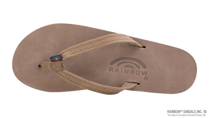 Women's Single Layer Premier Leather with Arch Support and a 1/2" Narrow Strap
