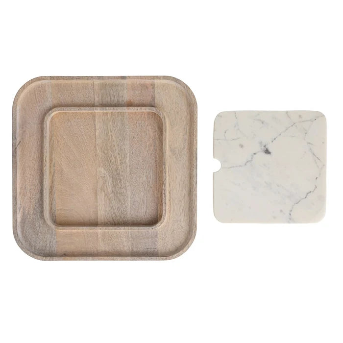 Wood & Marble Board Duo - Madison's Niche