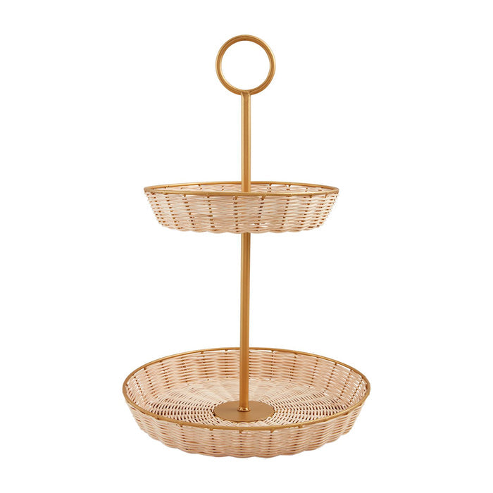Woven Tiered Sever - Madison's Niche