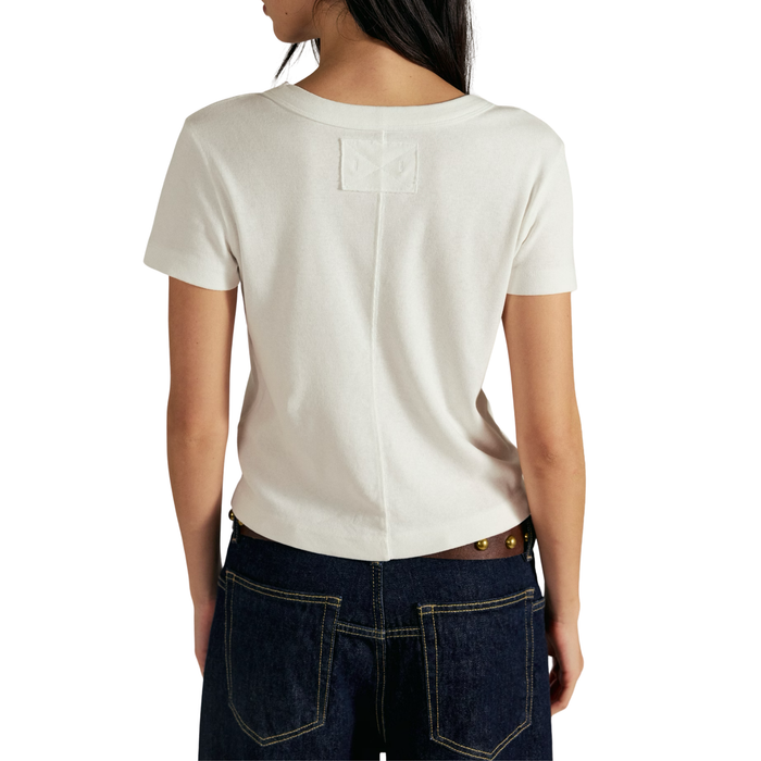 WTF Atlas Crew Tee in Ivory - Madison's Niche
