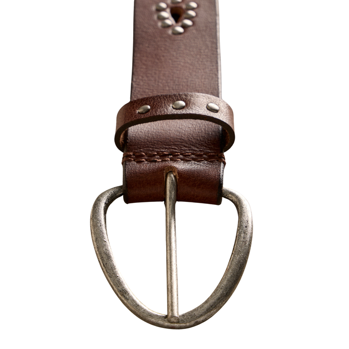 WTF Preston Stud Belt in Mocha - Madison's Niche