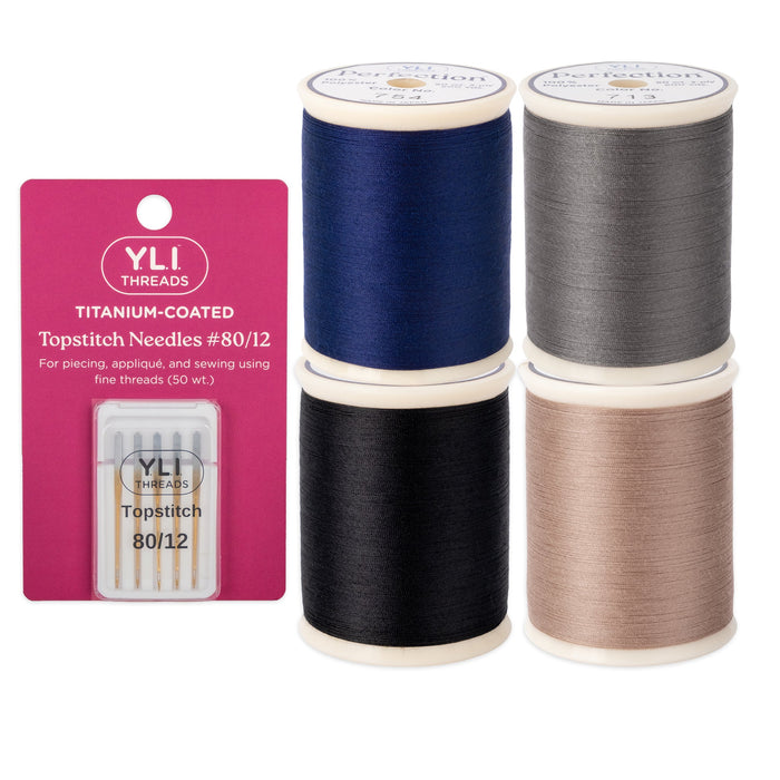 YLI Thread Perfection Set - Dark Neutrals