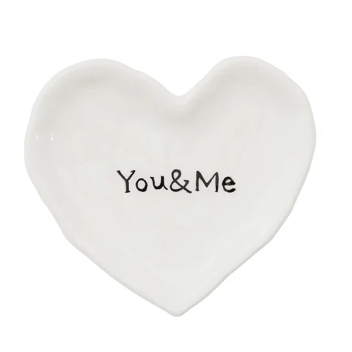 You and Me Heart Dish - Madison's Niche