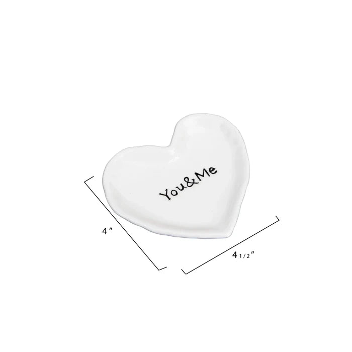 You and Me Heart Dish - Madison's Niche
