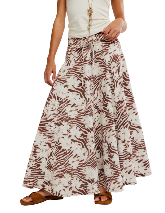 Zephyr Bustle Convertible Skirt in Chocolate - Madison's Niche