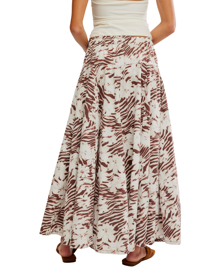 Zephyr Bustle Convertible Skirt in Chocolate - Madison's Niche